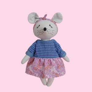 ratinha fabric dolls, boneco de pano ideal para presentear bebés e crianças