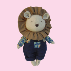 leão triki dolls, boneco de pano ideal para presentear bebés e crianças