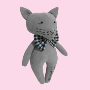 gato triki dolls minimalista, boneco de pano ideal para presente para bebés e crianças