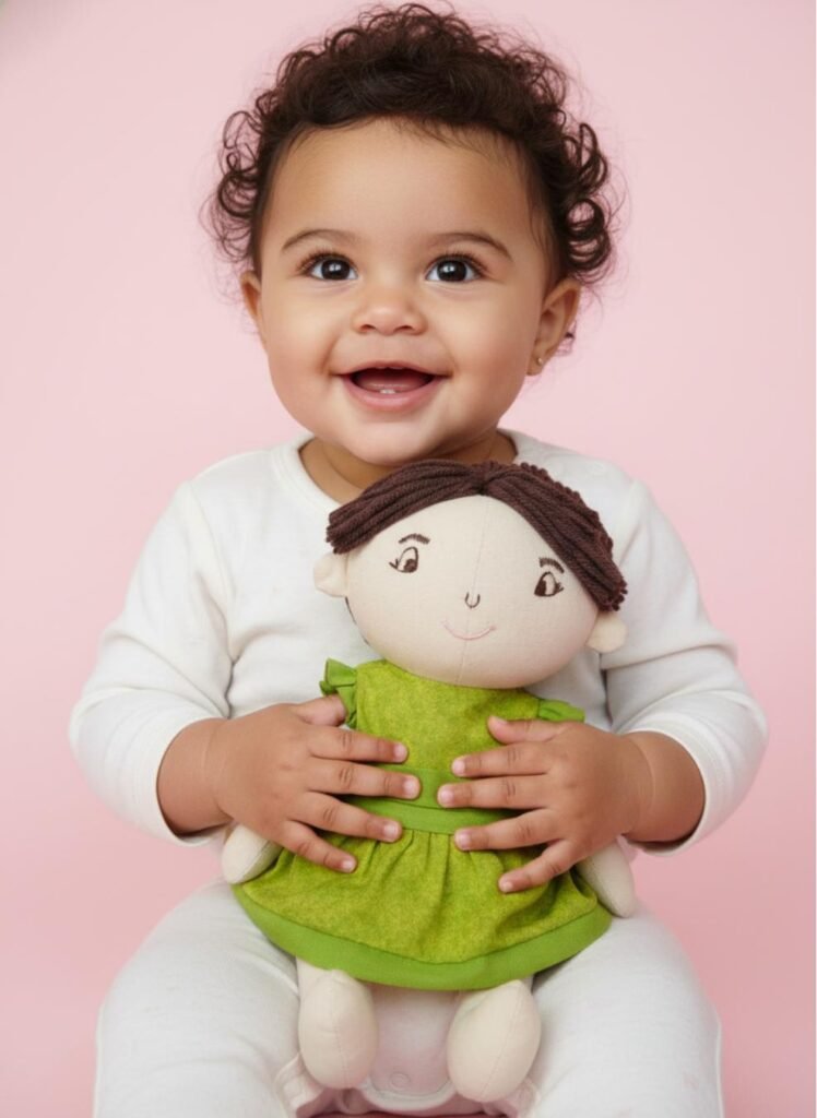 boneca personalizada em pano feita pela triki fabric dolls