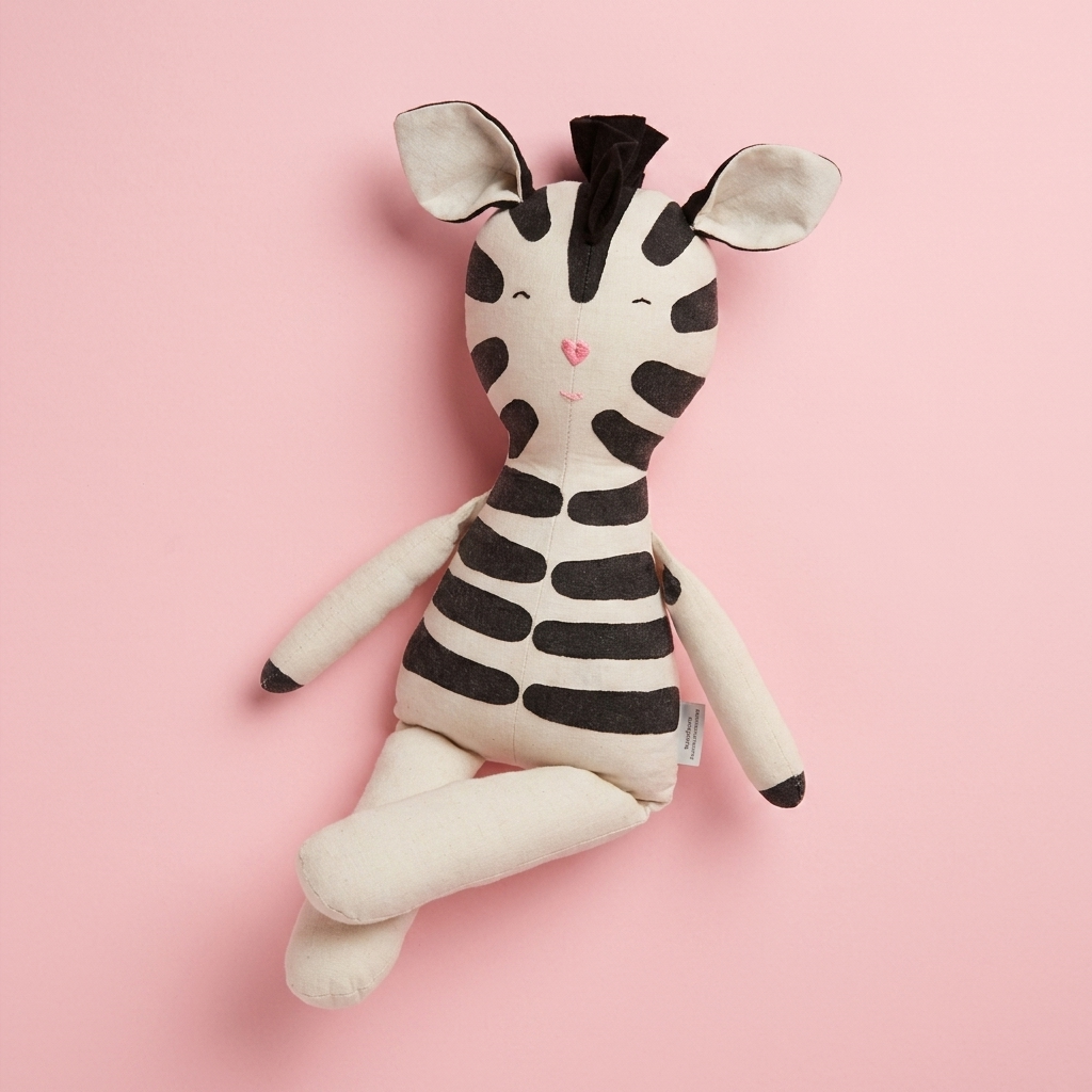 zebra da coleção savana friends, bonecos de pano para crianças a partir dos 12 meses